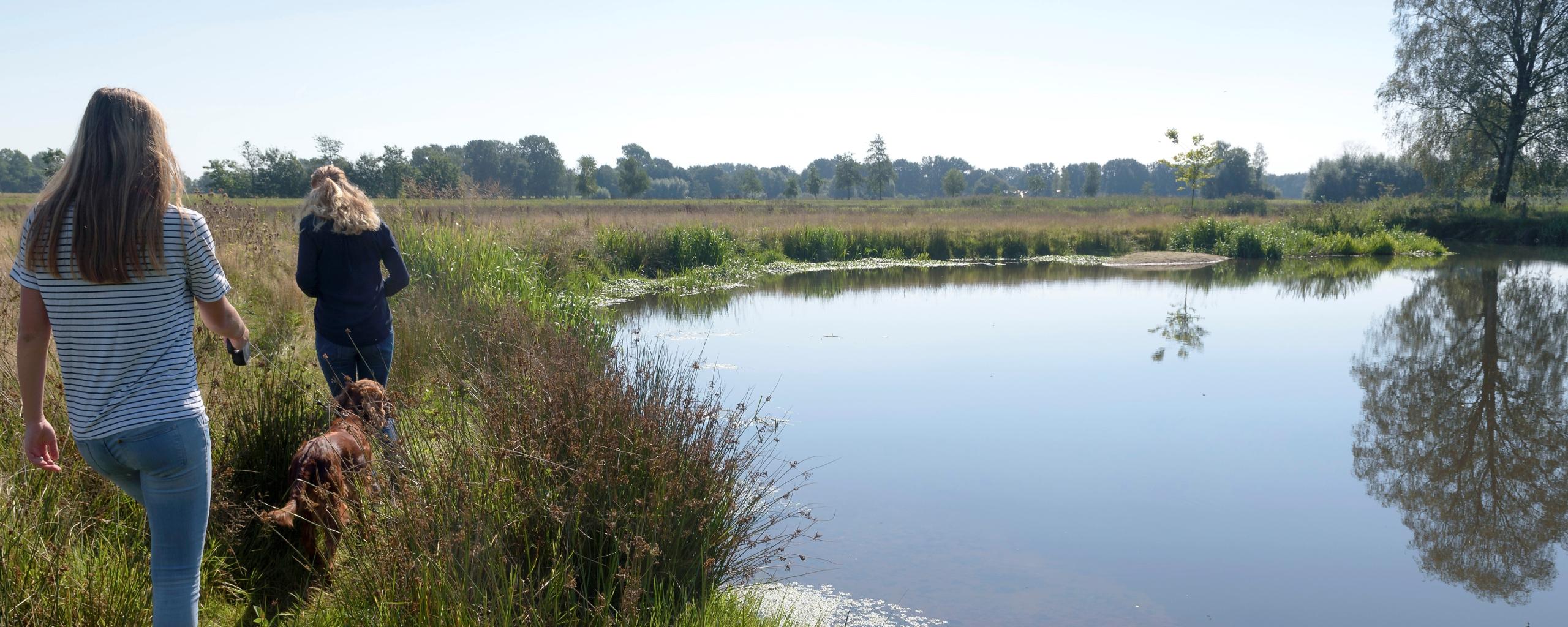 Wandelaars in Bleijendijk