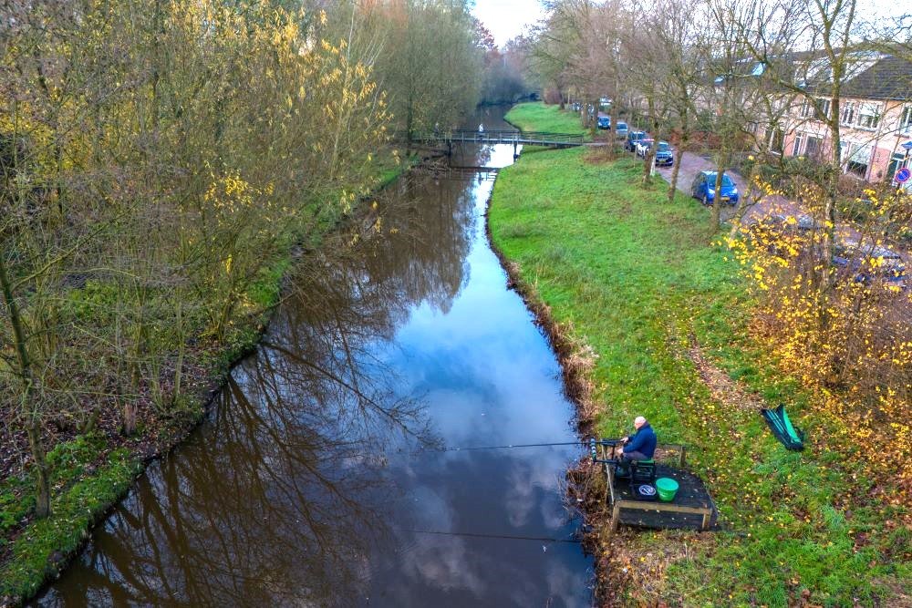 Vissen aan Voorste Stroom in Oisterwijk