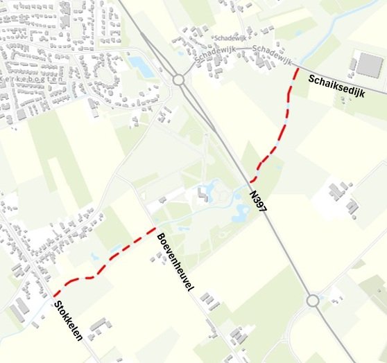 Projectgebied Run Stokkelen-Schaiksedijk