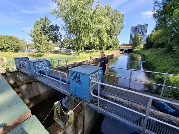 Afbeelding stuw in Eindhoven