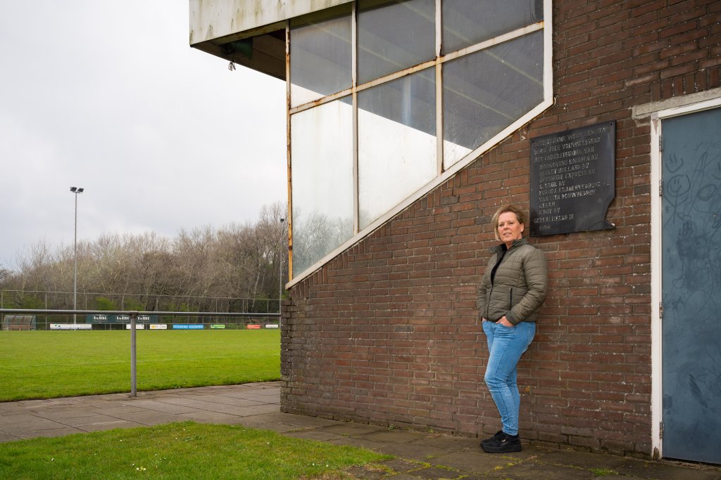 Bianca bij de voetbalvereniging