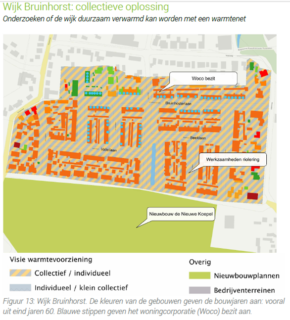 Plattegrond wijk Bruinhorst