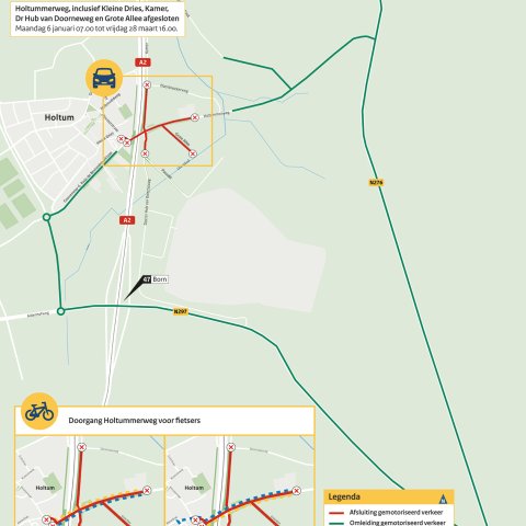 A2 kaart afsluiting Holtummerweg V3-1