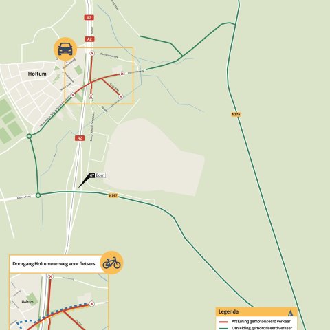 A2 kaart afsluiting Holtummerweg V3-1