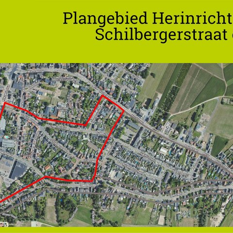 Plangebied herinrichting Schilbergerstraat