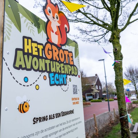 Publicatiebord van Het Grote Avonturenpad Echt