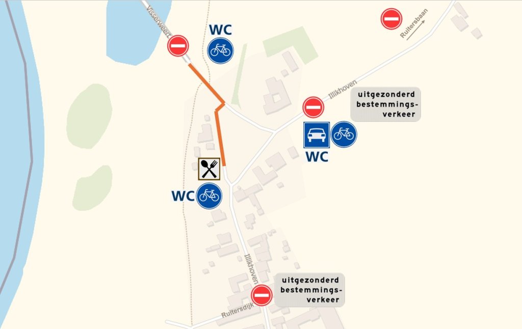 Verkeersplan Koningsbezoek Illikhoven