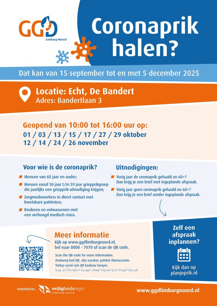 Campagne-poster Coronaprik halen?
