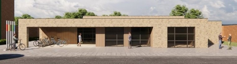 Impressie van het nieuwe gemeenschapshuis H. Pius X 