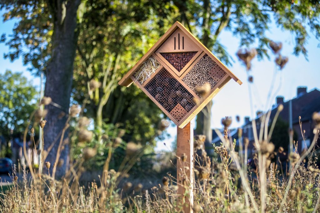 Houten insectenhotel