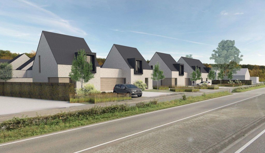 Impressietekening van de woningen