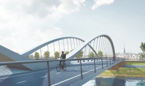 Concepttekening van de Pater Sangersbrug