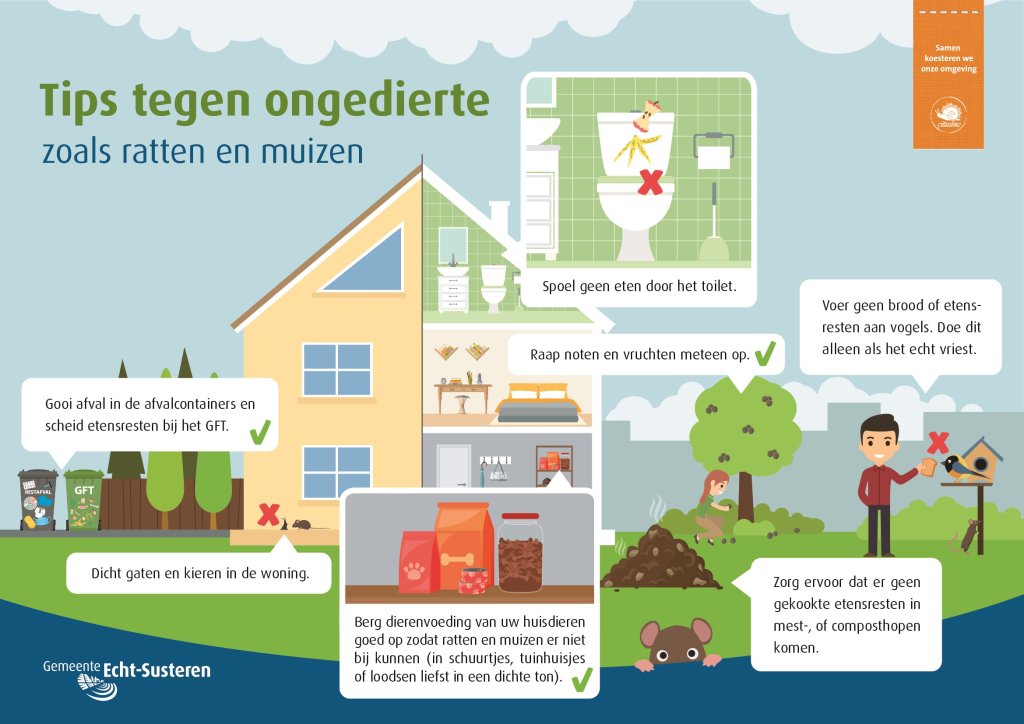 Infographic over ongedierte bestrijding