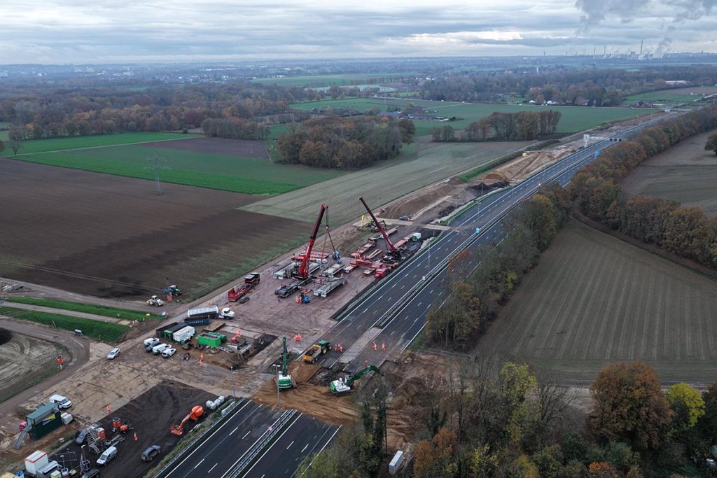 Werkzaamheden op de snelweg A2