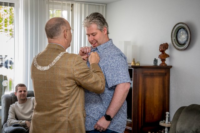 Koninklijke onderscheiding Richard Laumen 
