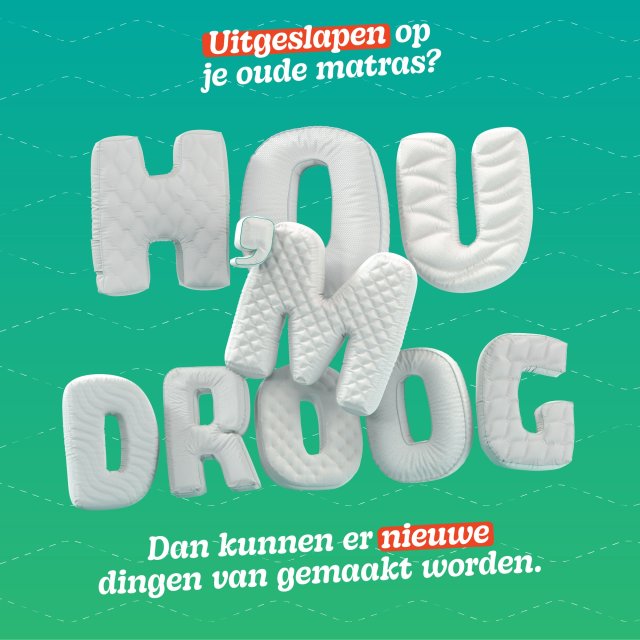 Campagne poster 'Hou 'm droog'