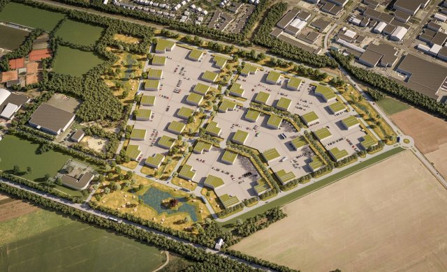 Situatietekening Industrieterrein De Berk III