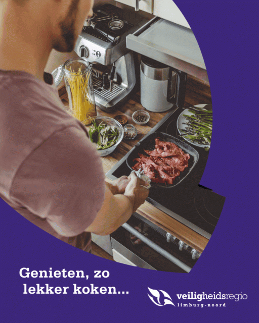 Campagneposter stroomuitval Veiligheidsregio Limburg-Noord