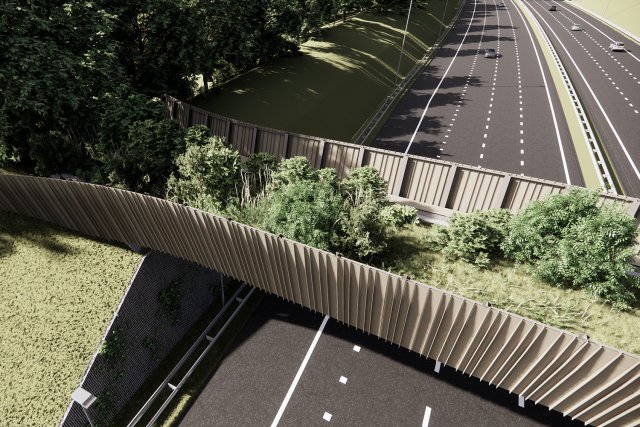 Sfeerimpressie van de faunapassage