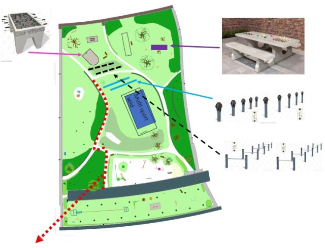 Afbeelding voorstel situatie 't Veldje