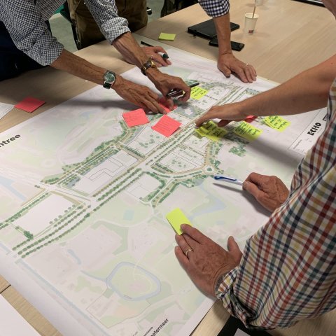 Bewoners praten mee over de inrichting openbare ruimte van Entree