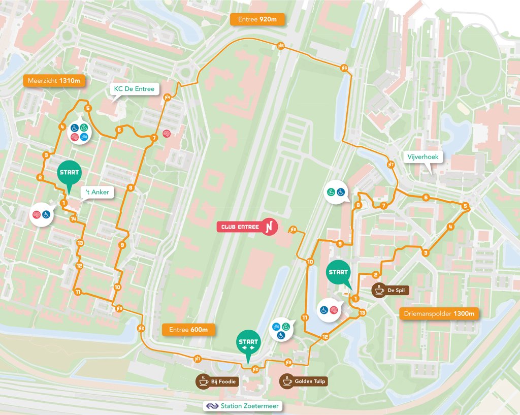 Routekaart beweegroute