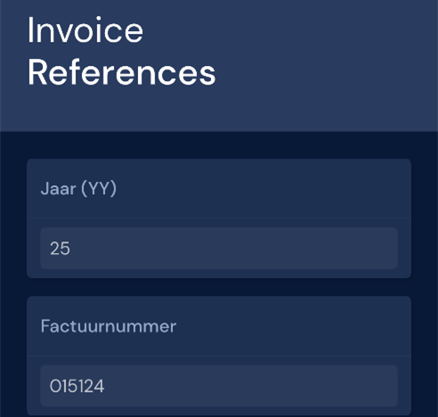 Invoice ref