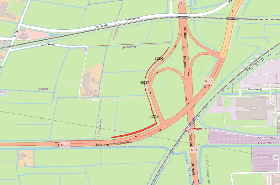 Bovenaanzicht van de aangeboden percelen.