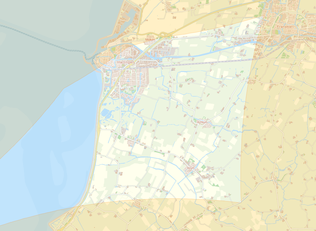 Op deze kaart wordt aangegeven wat de vergunningsvrije stikstofzone in Fryslân is.