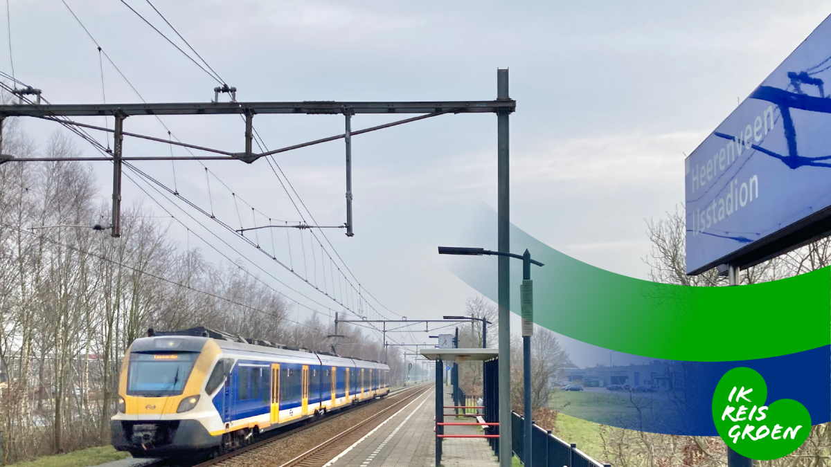 Trein stopt weer bij station Heerenveen IJsstadion