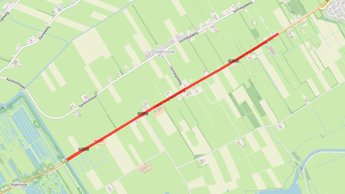 5079 inbreng twee percelen weg met berm aan de Pieter Stuyvesantweg te Oldetrijne