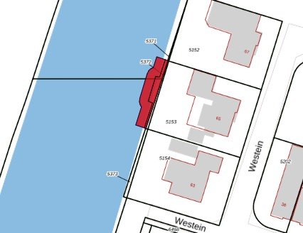 Schematisch bovenaanzicht van het perceel