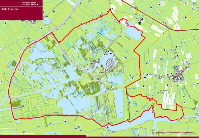 Een kaart van het gebied Natuurnetwerk Nederland waarin landbouwgrond omgevormd wordt tot natuurgrond
