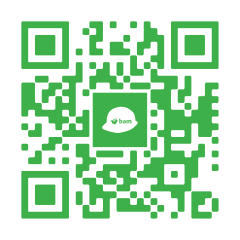 Een QR-code van de bouwapp van BAM Infra Nederland.
