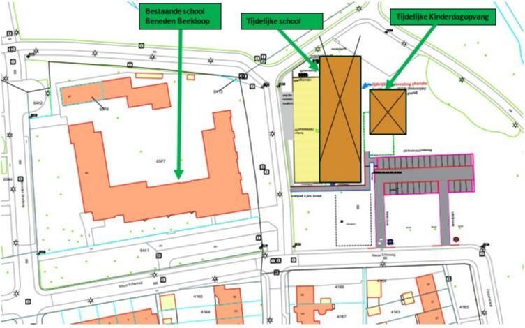 Temporary housing including temporary parking