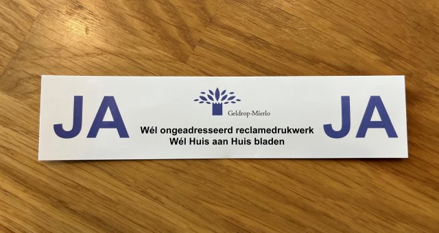 Vorrbeeld ja-ja sticker