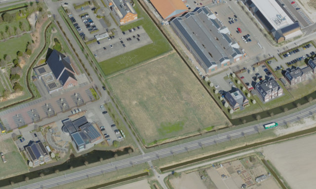 Luchtfoto Locatie Boomgaardweg Middelharnis