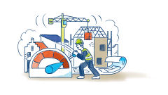 illustratie bij woningbouw versnellen