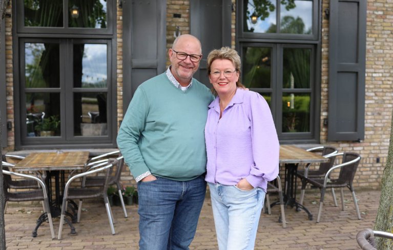 eigenaars Olga en Marc van restaurant Huiskamer in den Bocht