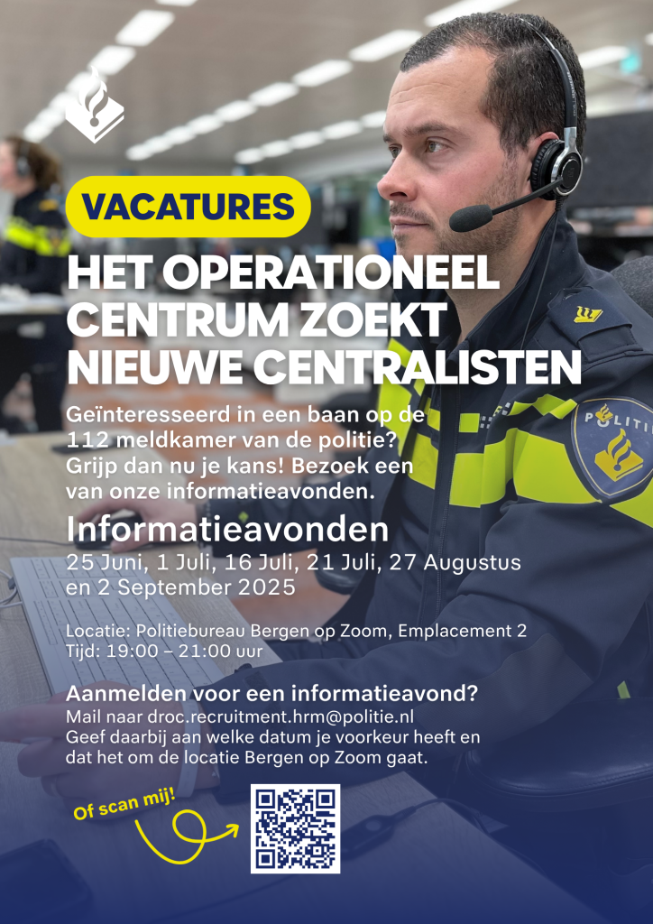 Poster Politie zoekt centralisten meldkamer