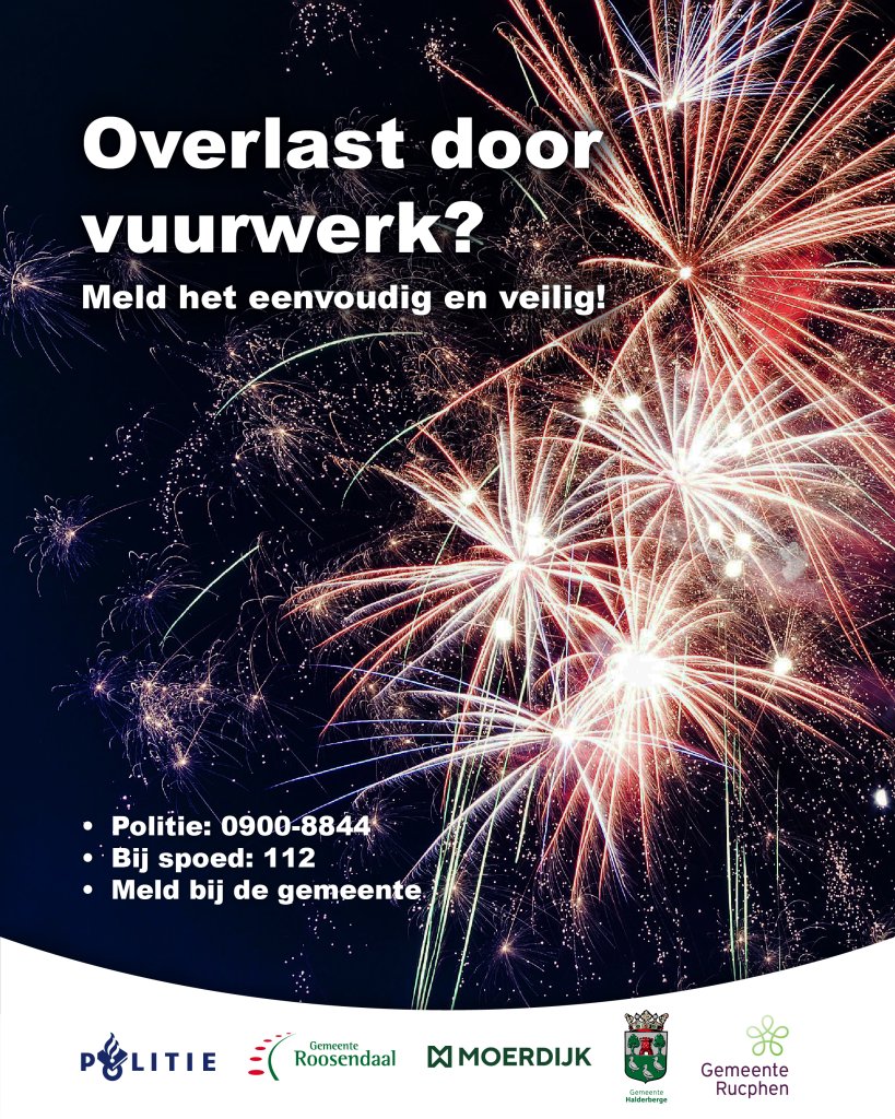 Overlast door vuurwerk? Wat meld je waar?