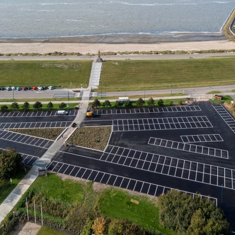 overzichtsfoto parkeerplaats Westerzeedijk