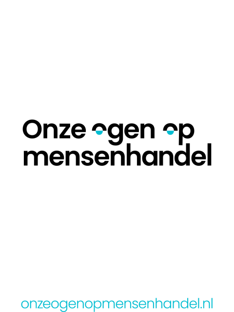 beeldmerk onze ogen op mensenhandel
