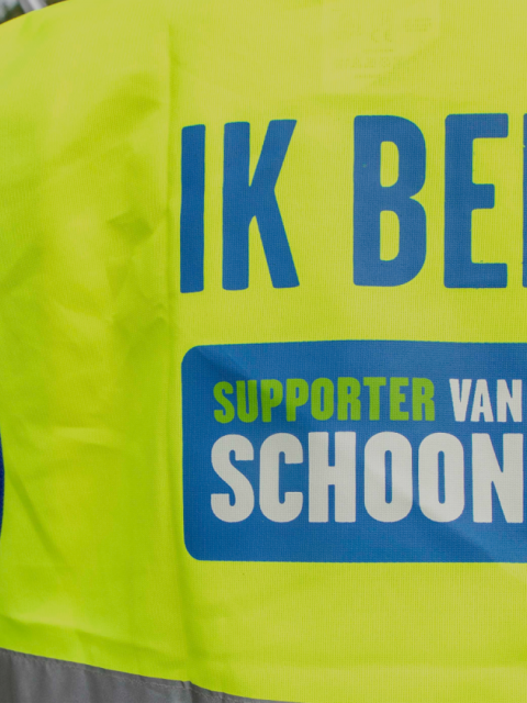 Decoratieve afbeelding van ik ben supporter van Schoon