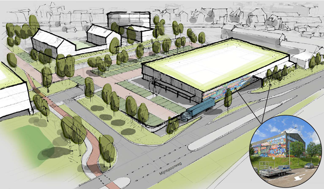 Eerste indruk van hoe het gebied kan uitzien