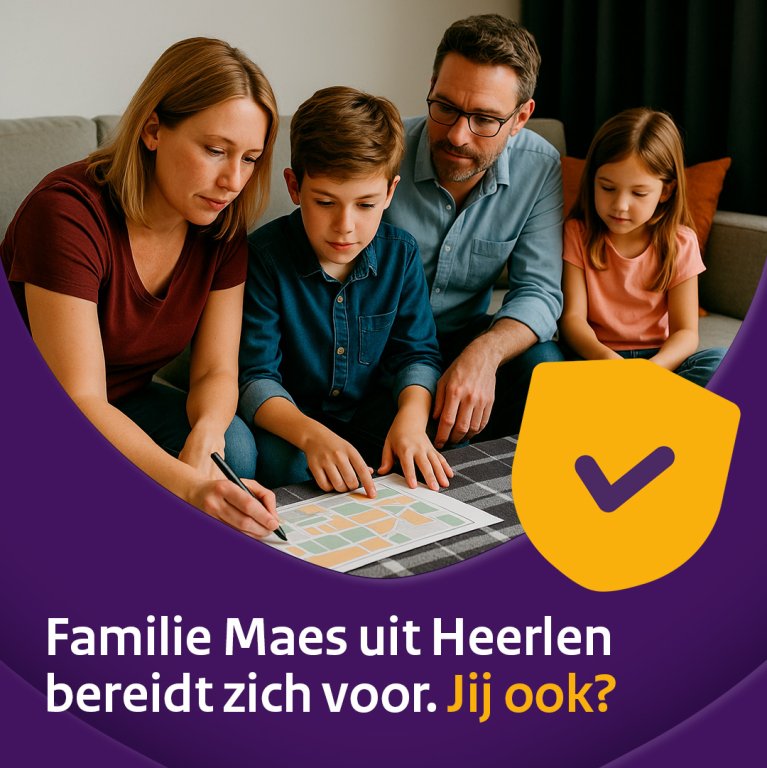 Family Maes from Heerlen prepares and makes a contingency plan.