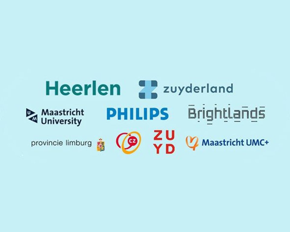 Image avec les logos des participants à l’initiative « Meilleurs soins à Parkstad »