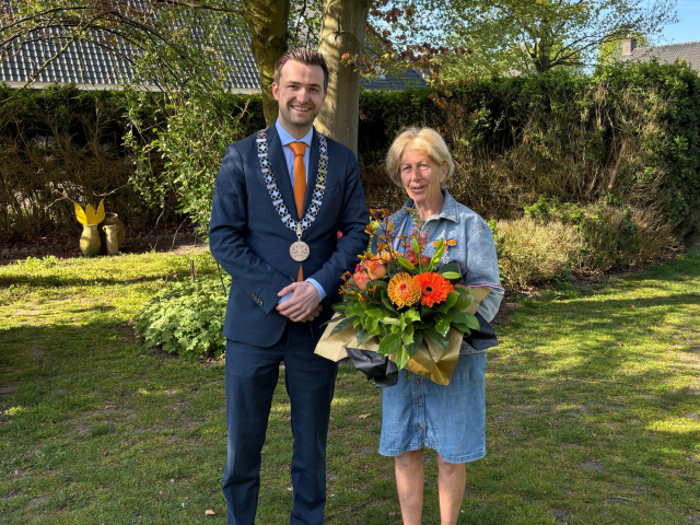 Burgemeester Teun Heldens en Dorie Joosten - den Dubbelden