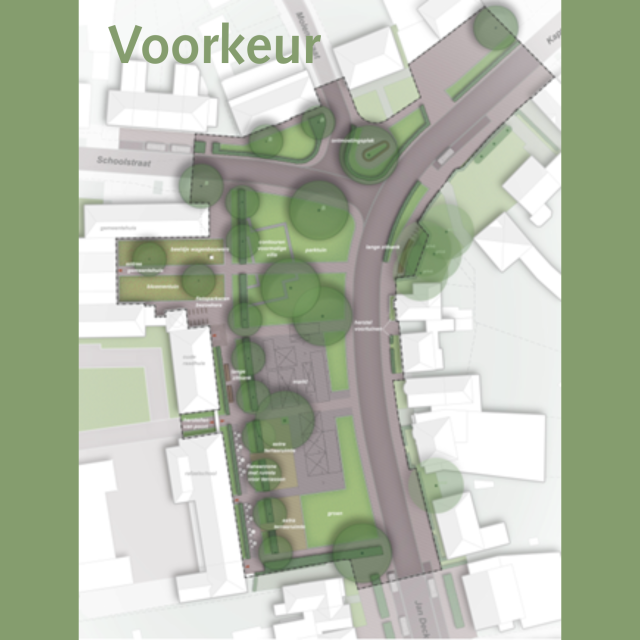 Plattegrond van het plan de voorkeur