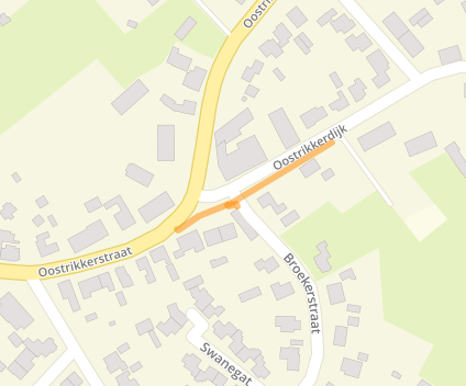 Afbeelding van een kaartje met de plattegrond van de werkzaamheden
